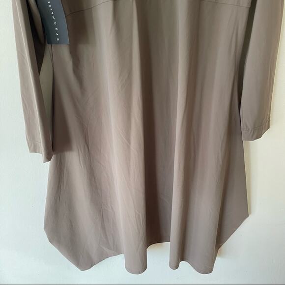 Bryn Walker Jersey Tunic Jacket Womens Small Beige Full Zip Lagenlook NWT - Picture 10 of 16